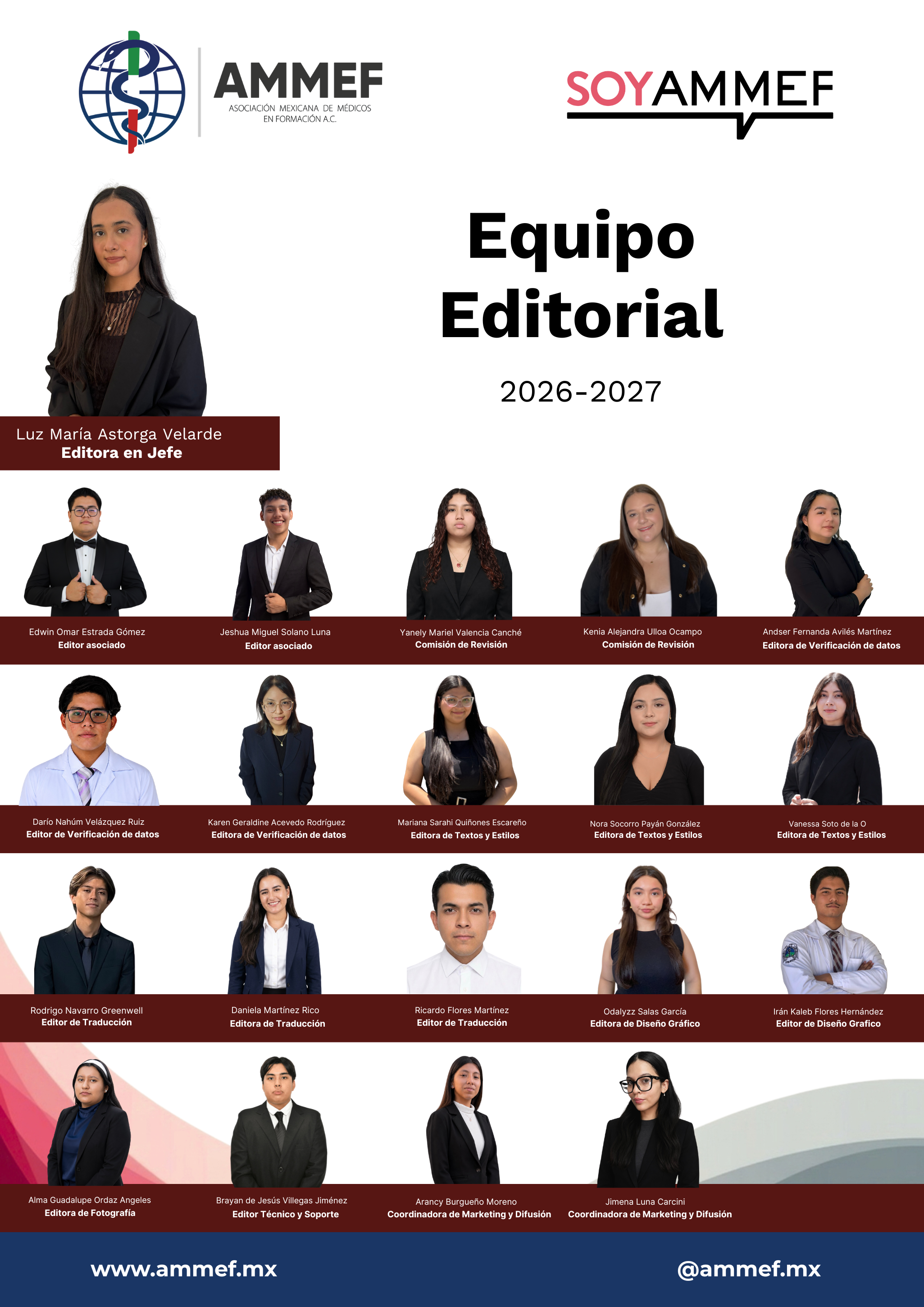 Equipo Editorial SoyAMMEF 2026-2027